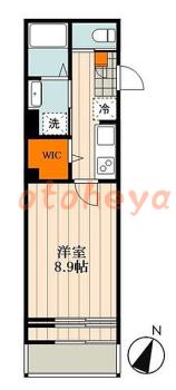 saitama物件 1 K 11.9万円の図面１